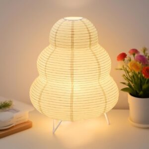 Leikurvo Leikurvo · lampe papier riz blanc · Lampe Akari de Noguchi : les alternatives en papier de riz dès 23 €