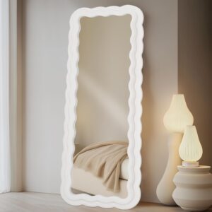 LunaMirror Miroir intégral avec pied et cadre ondulé – Miroir mural incliné pour chambre à coucher et hall d’entrée, 160 x 60 cm – Ivoire · Miroir Ultrafragola: une icône des années 70 et 5 dupes dès 89 €
