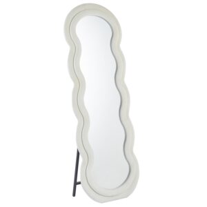 MENZZO Miroir en pied décoratif design ondulé Andromak 70x170cm Velours Crème · Miroir Ultrafragola de Sottsass (1970) : 5 dupes dès 35 €