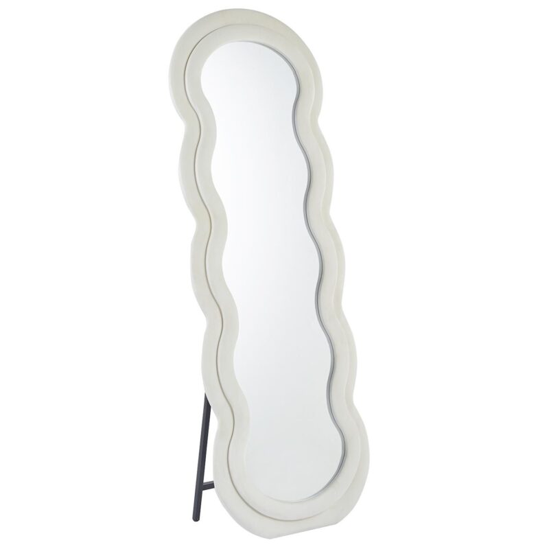 MENZZO Miroir en pied décoratif design ondulé Andromak 70x170cm Velours Crème · Miroir Ultrafragola: une icône des années 70 et 5 dupes dès 89 €