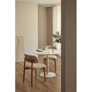 sklum Table à manger ronde en MDF et fer Yvetta · Table Tulip de Knoll (Saarinen, 1957) : 4 dupes dès 120 €