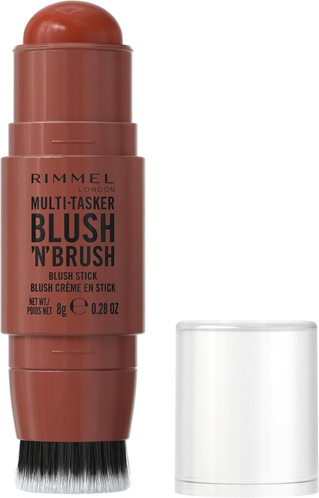 Rimmel London Multi-Tasker Blush’N’Brush Blush Stick Végan · 350 Roasted Peach