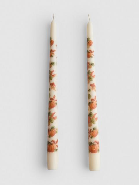 Lot de 2 chandelles citrouille